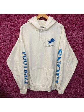 Junk Food Clothing Detroit Lions White Hoodie size XL